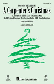 A Carpenter's Christmas SSA choral sheet music cover Thumbnail